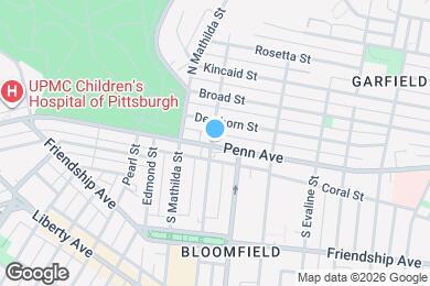 Map image of the property - 4901 Penn Ave