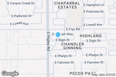 Map image of the property - 3264 E Elgin St