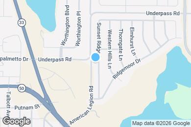 Map image of the property - 1745 Sunset Ridge Dr