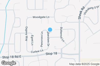 Map image of the property - 1405 Bluestem Dr