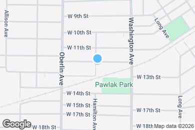 Map image of the property - 1063 W 12th St