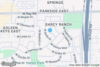 Map image of the property - 820 N Granada Dr