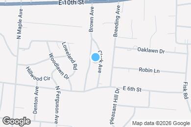 Map image of the property - 660 Clark Ave