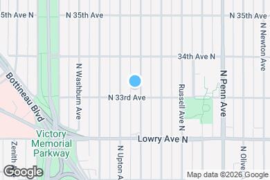 Map image of the property - 3311 N Thomas Ave