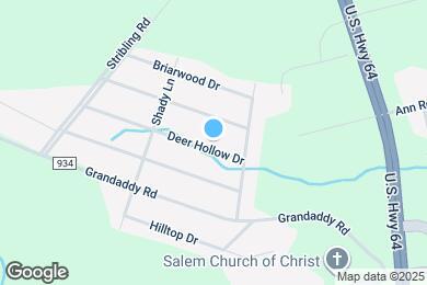 Map image of the property - 1606 Deer Hollow Dr