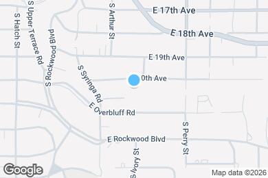 Map image of the property - 1112 E 20th Ave