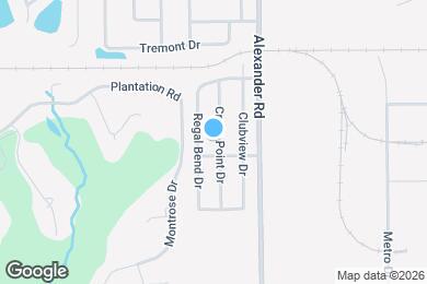 Map image of the property - 8363 Cross Point Dr