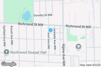 Map image of the property - 1524 Fremont Ave NW