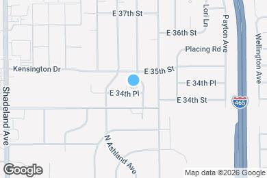 Map image of the property - 7404 E 34th Plz