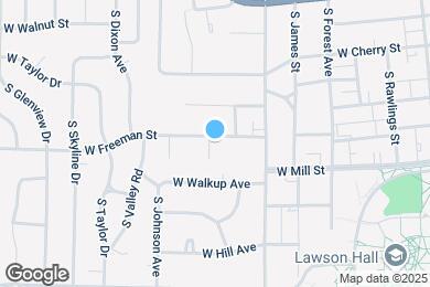 Map image of the property - 1207 W Freeman St