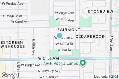 Map image of the property - 8609 W Mission Ln