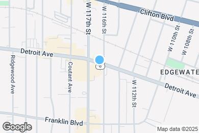 Map image of the property - 11609 Detroit Ave