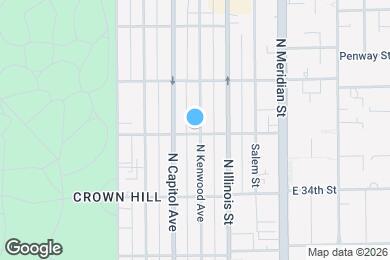 Map image of the property - 3502 N Kenwood Ave