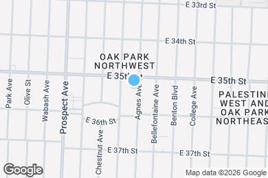 Map image of the property - 3518 Agnes Ave