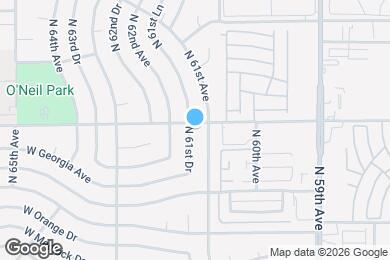 Map image of the property - 5361 N 61st Dr