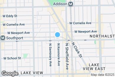 Map image of the property - 1032 W Roscoe St