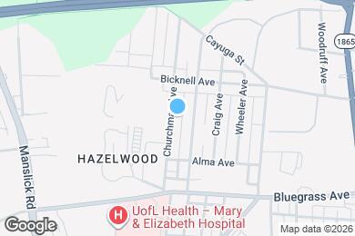 Map image of the property - 4127 Churchman Ave