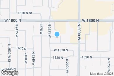 Map image of the property - 2163 W 1680 N