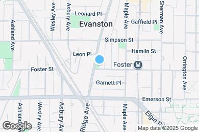 Map image of the property - 1119 Foster St