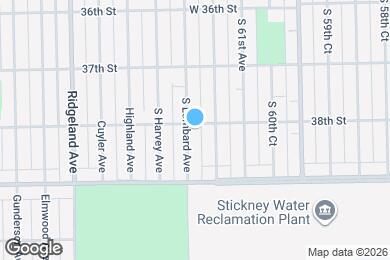 Map image of the property - 3803 S Lombard Ave