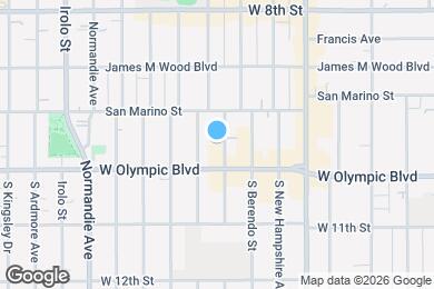Map image of the property - 975 S Catalina St