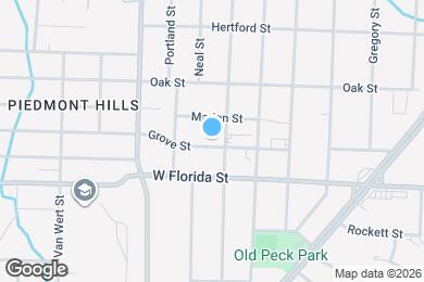 Map image of the property - 1304 Grove St
