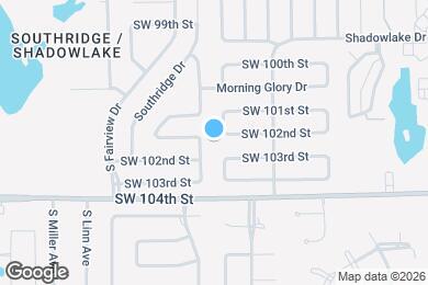 Map image of the property - 10217 S Hillcrest Dr