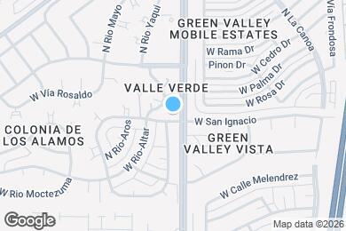 Map image of the property - 1522 N Paseo La Tinaja
