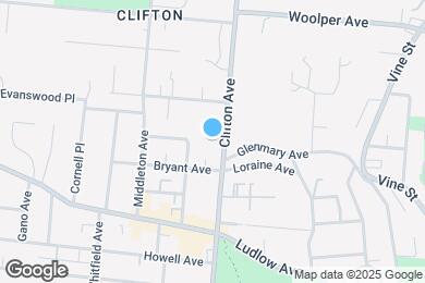 Map image of the property - 3523 Clifton Ave