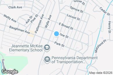 Map image of the property - 807 Washington Ave