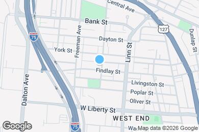 Map image of the property - 1811 Baymiller St