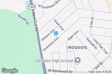 Map image of the property - 727 Inverness Ave