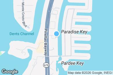 Map image of the property - 1101 Pinellas Bayway S
