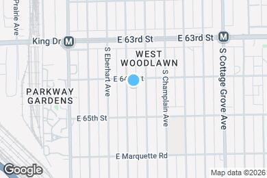 Map image of the property - 6409 S Rhodes Ave