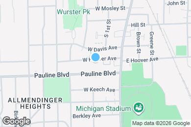 Map image of the property - 401 W Hoover Ave