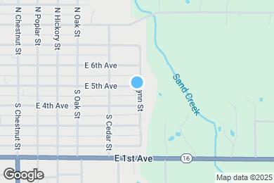 Map image of the property - 730 E 5th Ave