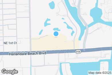 Map image of the property - 1745 E Hallandale Beach Blvd