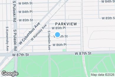Map image of the property - 3729 W 86th St