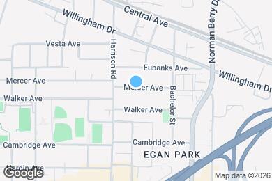 Map image of the property - 1329 Walker Ave