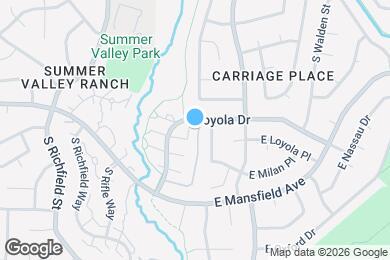 Map image of the property - 17698 E Loyola Dr