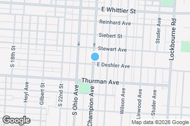 Map image of the property - 1234 S Champion Ave