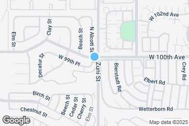 Map image of the property - 2512 W 99th Pl