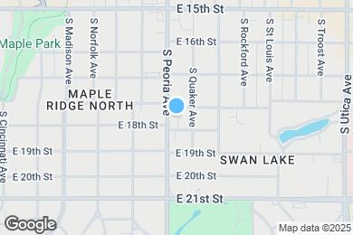 Map image of the property - 1735 S Peoria Ave