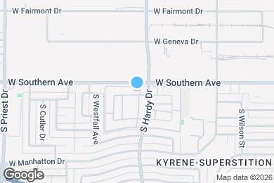 Map image of the property - 1014 W Malibu Dr