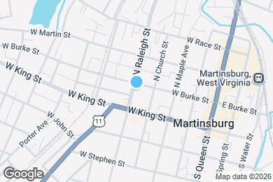 Map image of the property - 106 S Raleigh St