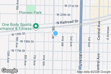 Map image of the property - 1815 5th Ave