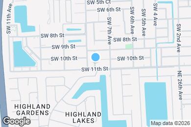 Map image of the property - 1005 SW 7th Ter