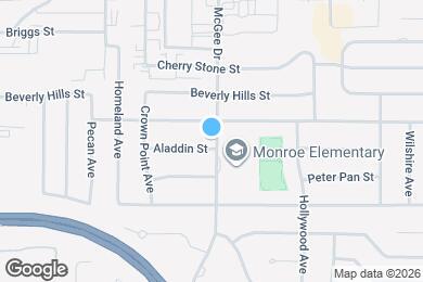 Map image of the property - 1801 Aladdin St