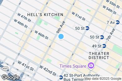 Map image of the property - 342 W 47th St