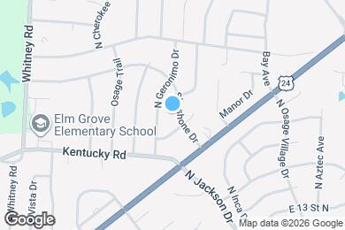 Map image of the property - 18613 Shoshone Dr